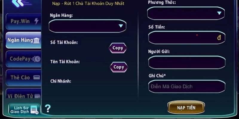 5 bước nạp tiền WIN79 đơn giản và nhanh chóng